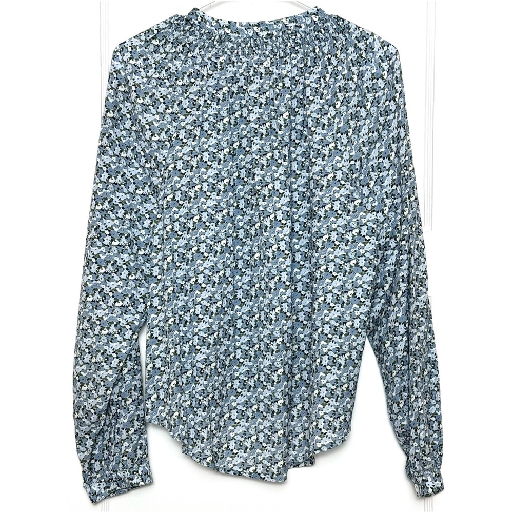 NWT VERONICA BEARD Floral Cotton Puff Long Sleeve Button Up Cottagecore Top 10 - Picture 6 of 12